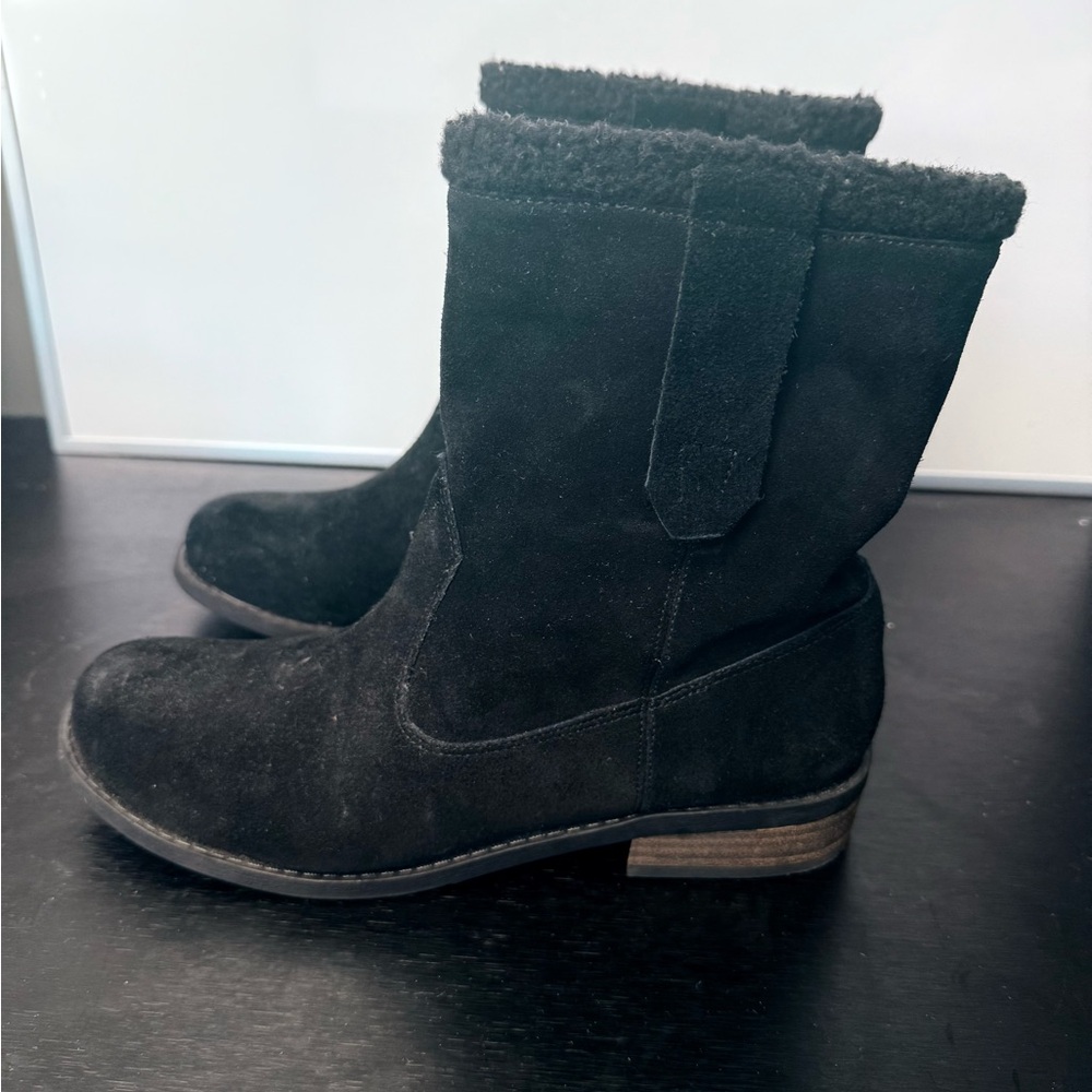 Sole Society Black Suede Women's Boots